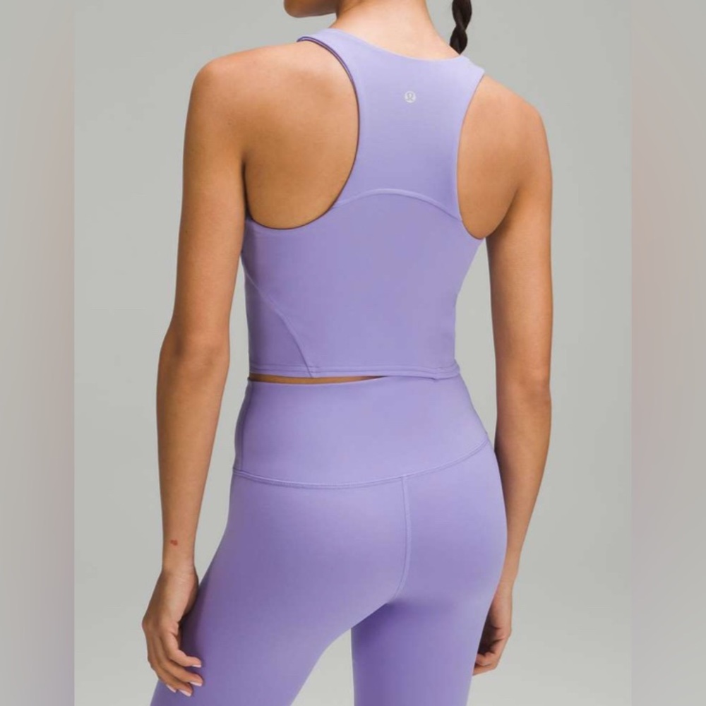 NWOT Lululemon Wunder Train Racerback Tank Top Dark Lavender - Picture 2 of 7